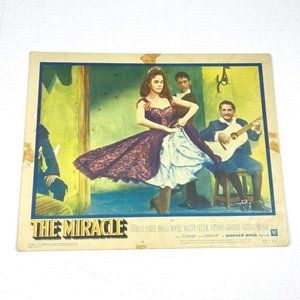 The Miracle 1959 Original Lobby Card Movie Poster War Carroll Baker Roger Moore